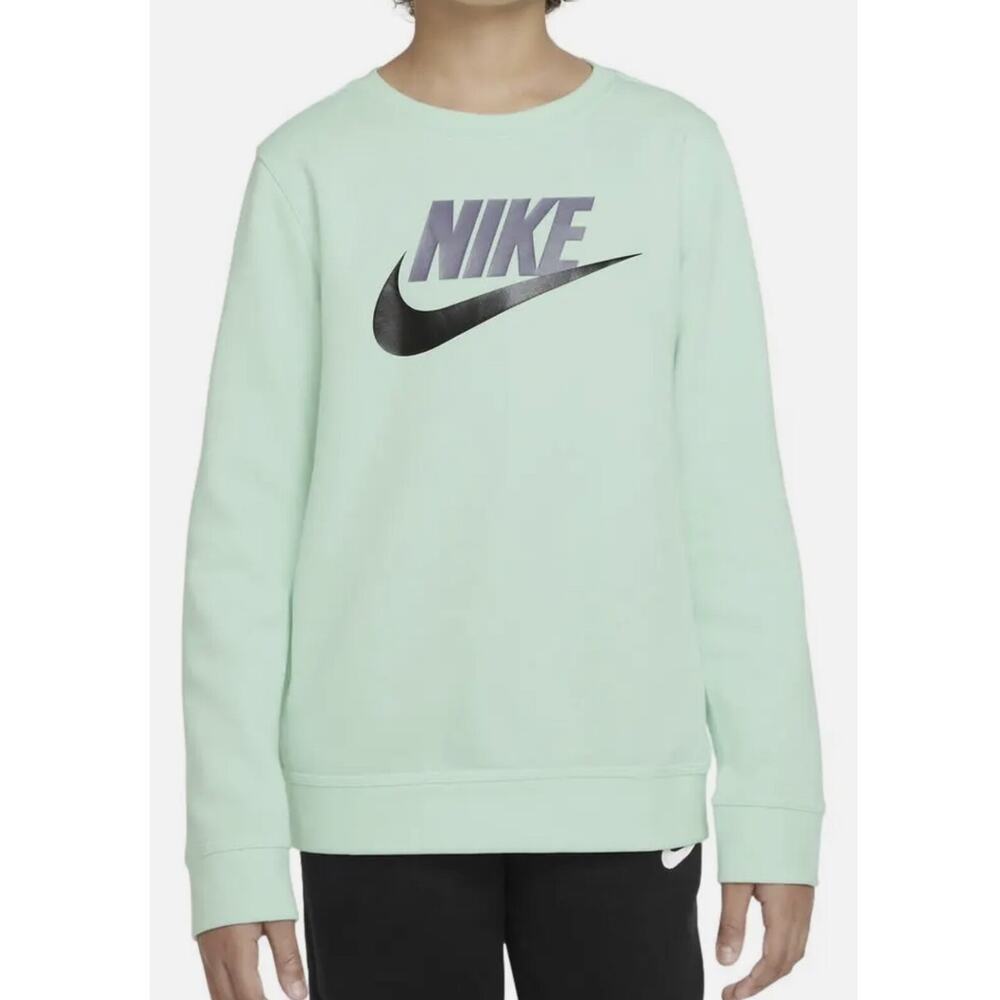 Nike Mint Green Crew Neck Fleece Hoodie Super Soft size XL A000351